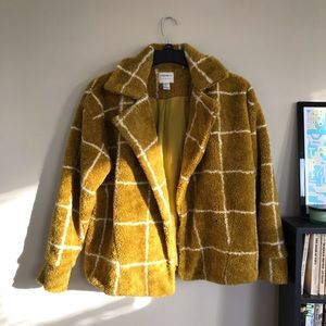Forever 21 Grid Print Coat